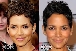 Halle Berry in 2002 vs. 2012